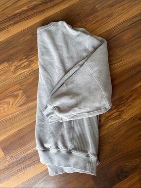Heathered taupe sweatshirt